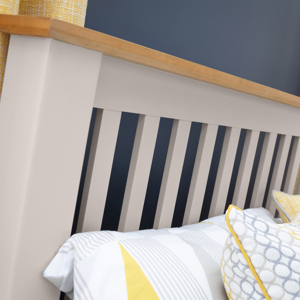 Julian Bowen Richmond King Size Elephant Grey High Foot End Bed Frame Image 5