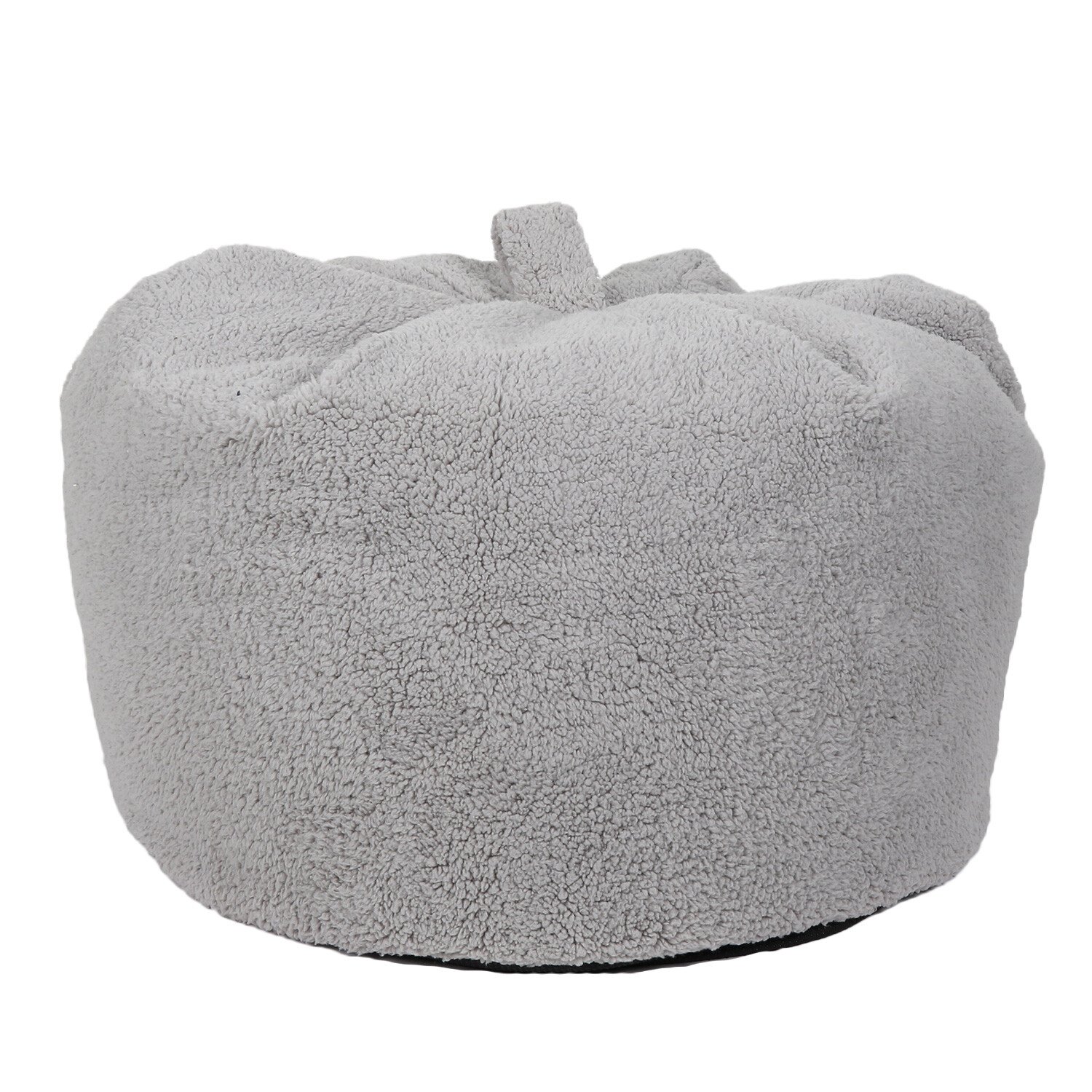 Divante Silver Teddy Fleece Bean Bag Image 2