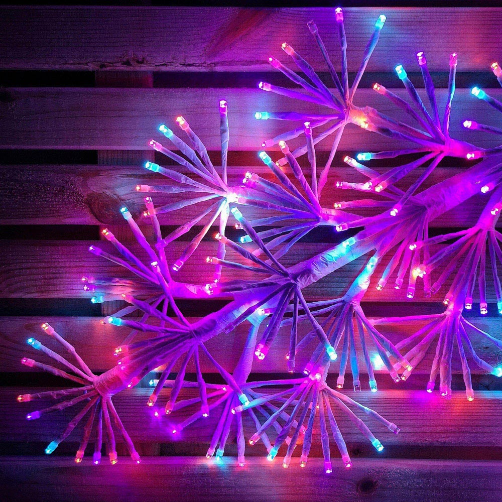 Samuel Alexander Rainbow LED Twinkling Starburst Snowflake Christmas Decoration 1.2m Image 3
