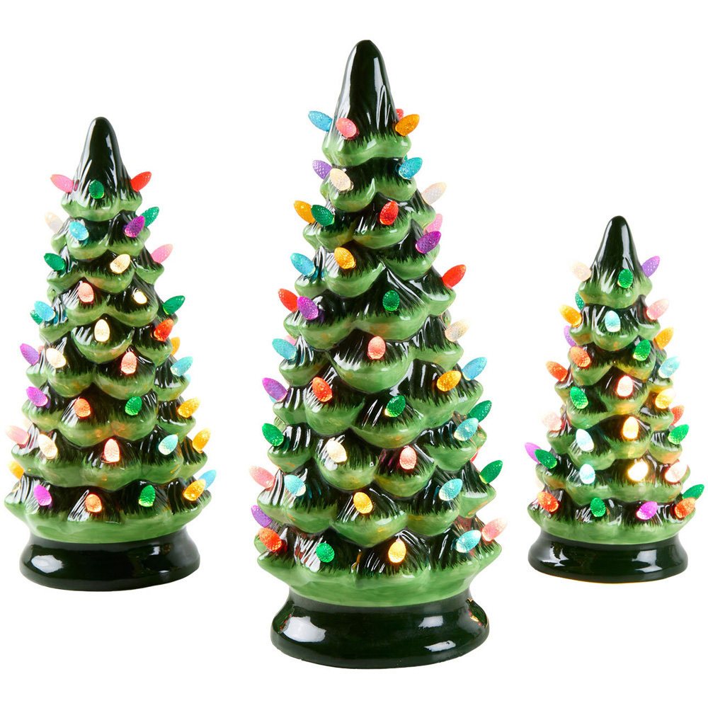 Set of 3 LED Christmas Tree Ornaments Image 3