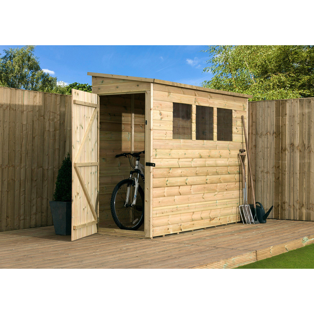 Empire Sheds 2800 7 x 3ft Tongue and Groove Wooden Pent Garden Shed Image 2
