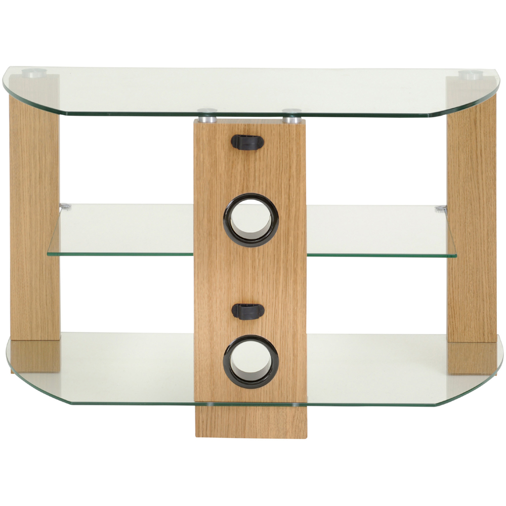 TTAP Vision 2 Shelf Oak TV Stand 800mm Image 5