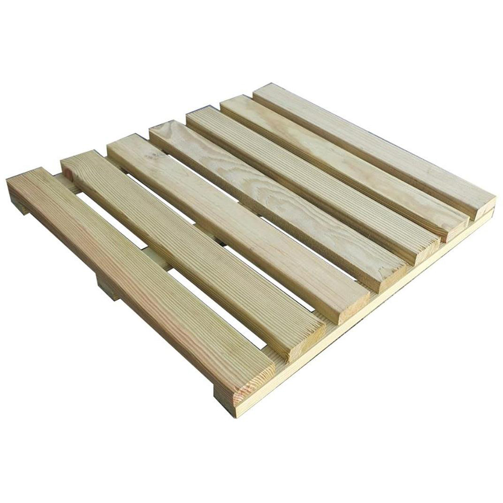 Snowdon Timber Pressure Treated Garden Deck Tile 400 x 400 x 35mm 10 Pack Image 1