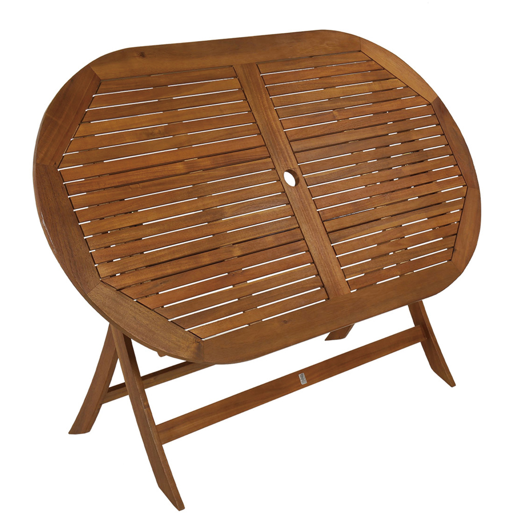 Charles Bentley 8 Seater 150-200cm Oval Wooden Extendable Table Image 3
