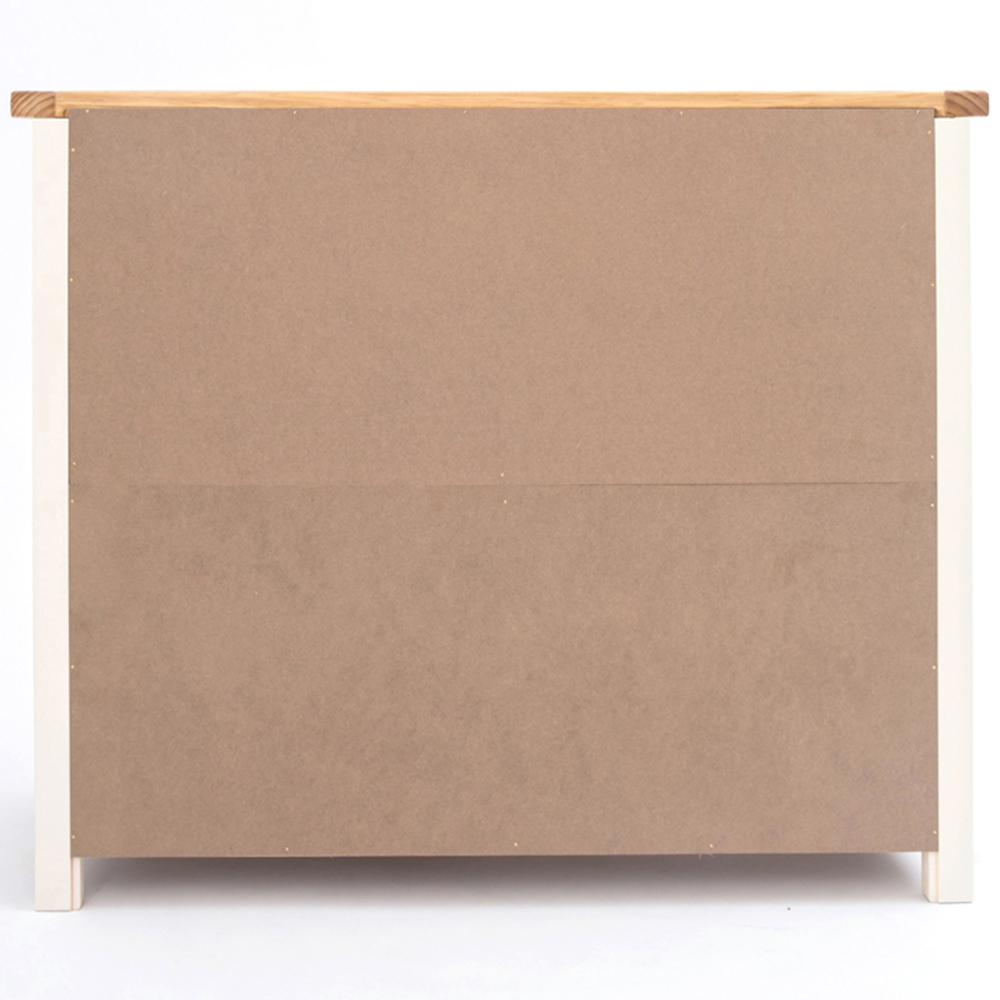 Cabinet Bits Maggiori 6 Drawer White Brass Knob Chest of Drawers Image 6