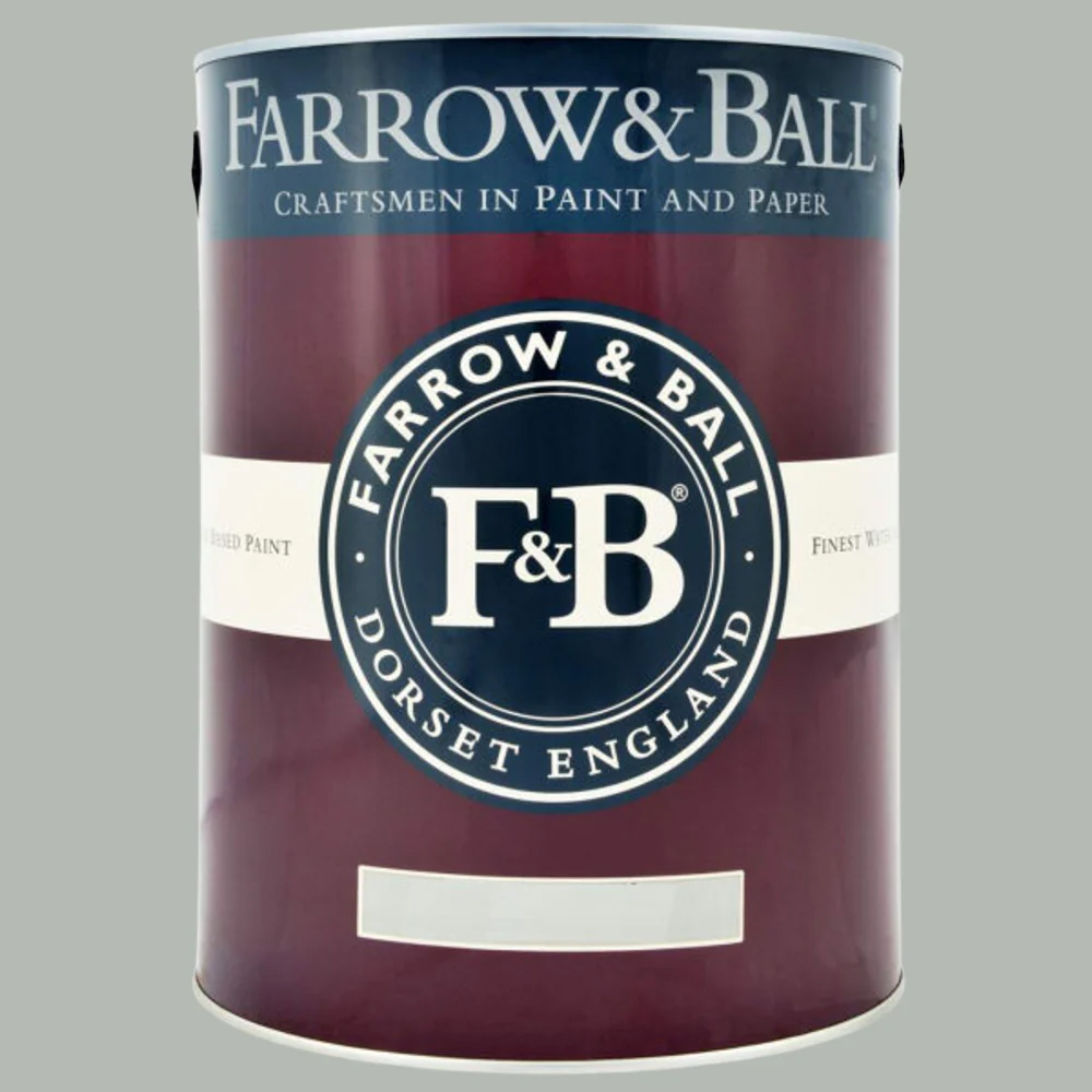 Farrow & Ball Estate Eggshell Light Blue Satin Paint 5L Image 2