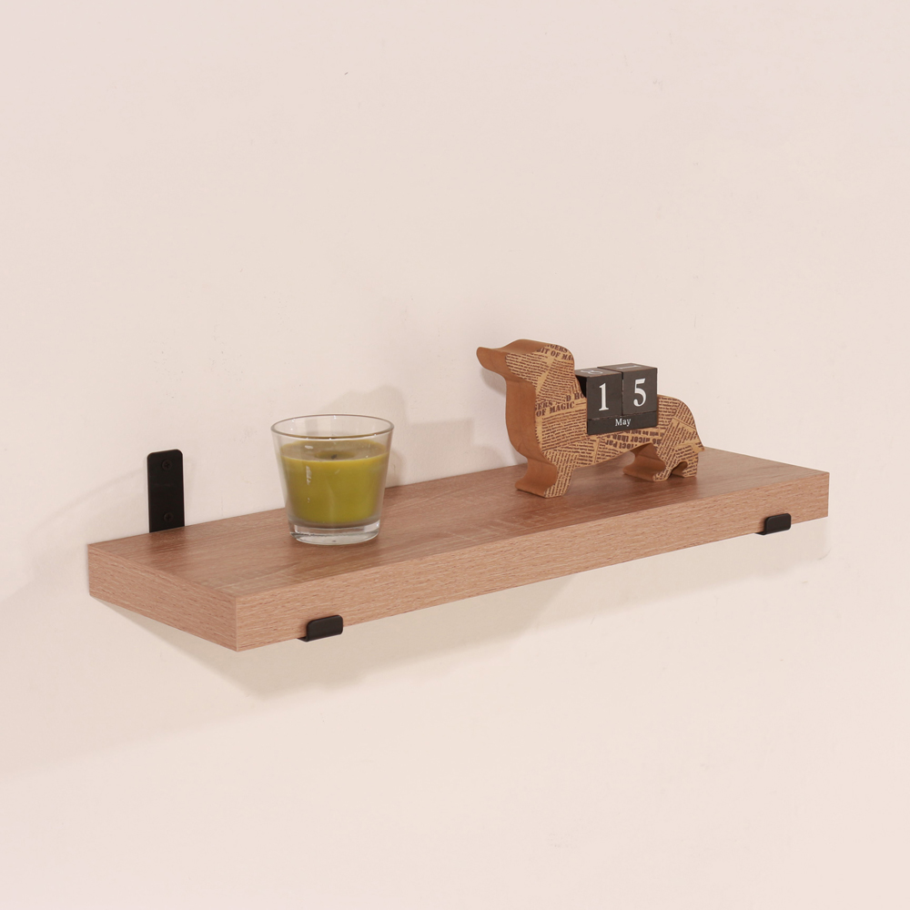 Core Products Jackson Oak Effect Chunky Shelf with Sit On Brackets 60cm Image 2