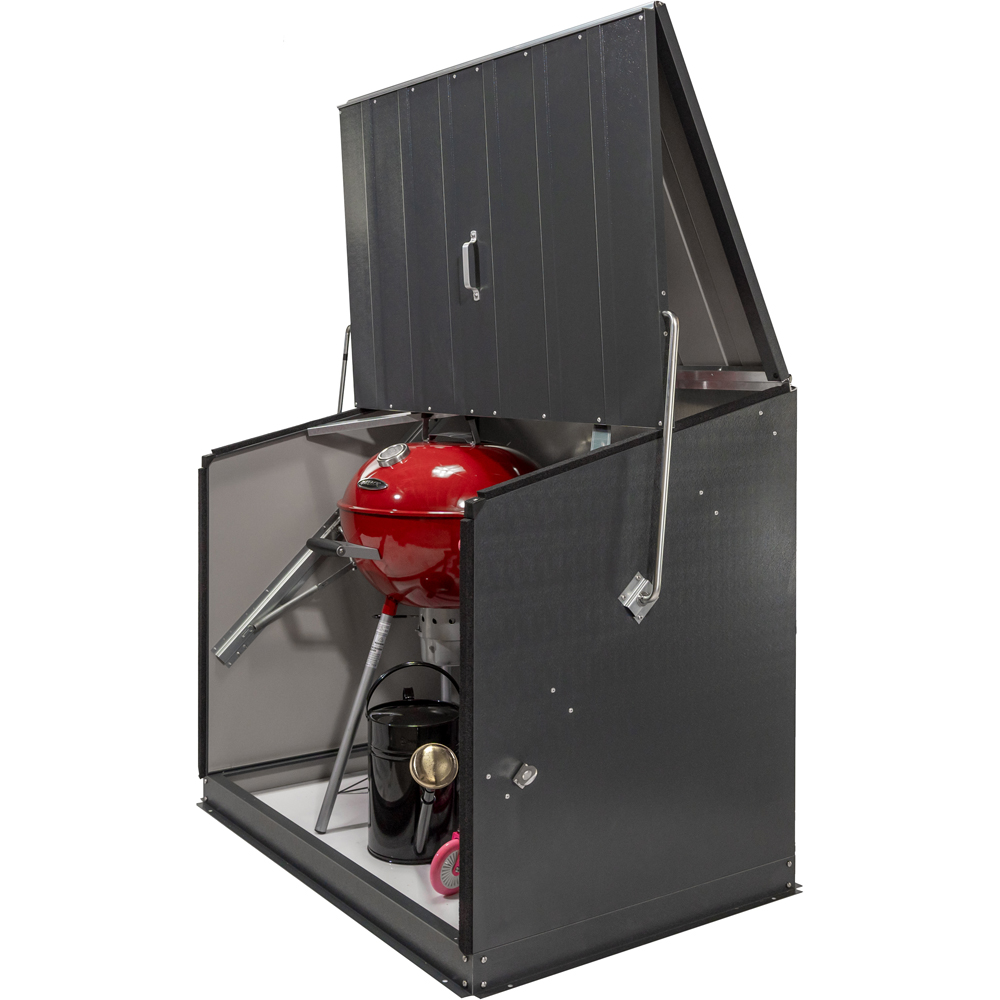 Trimetals Stowaway 5 x 3ft Anthracite Grey Garden Storage Box Image 3