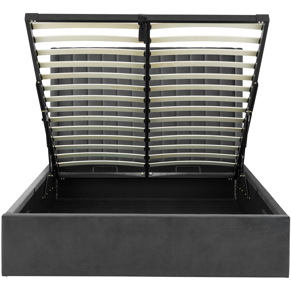 Julian Bowen Langham King Size Grey Storage Ottoman Bed Image 7