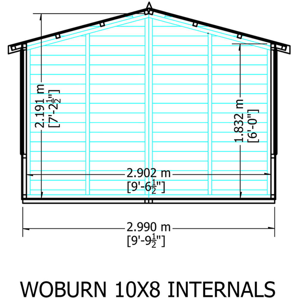 Shire Woburn 10 x 8ft Shiplap Garden Shed Image 6