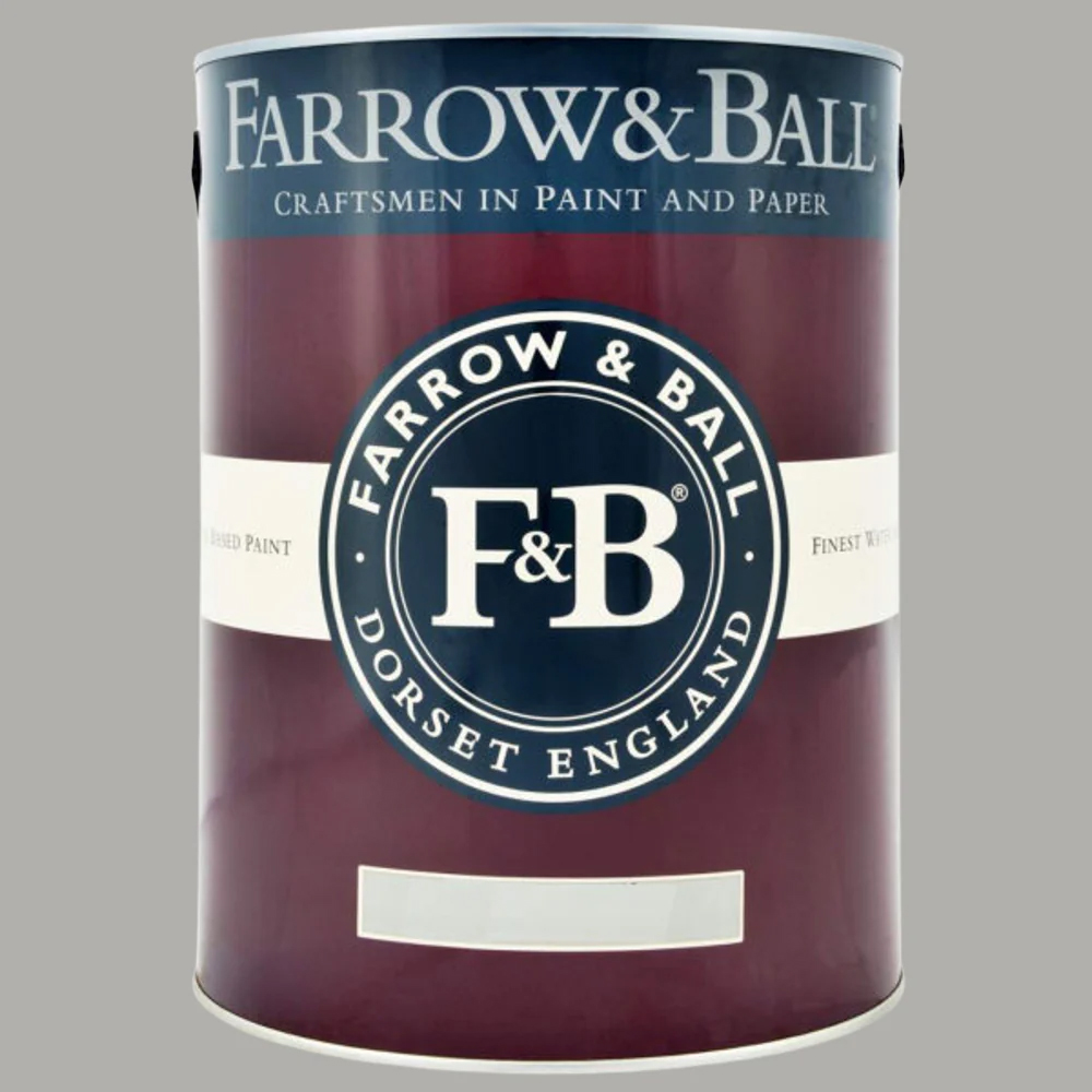 Farrow & Ball Estate Eggshell Lamp Room Gray Satin Paint 5L Image 2
