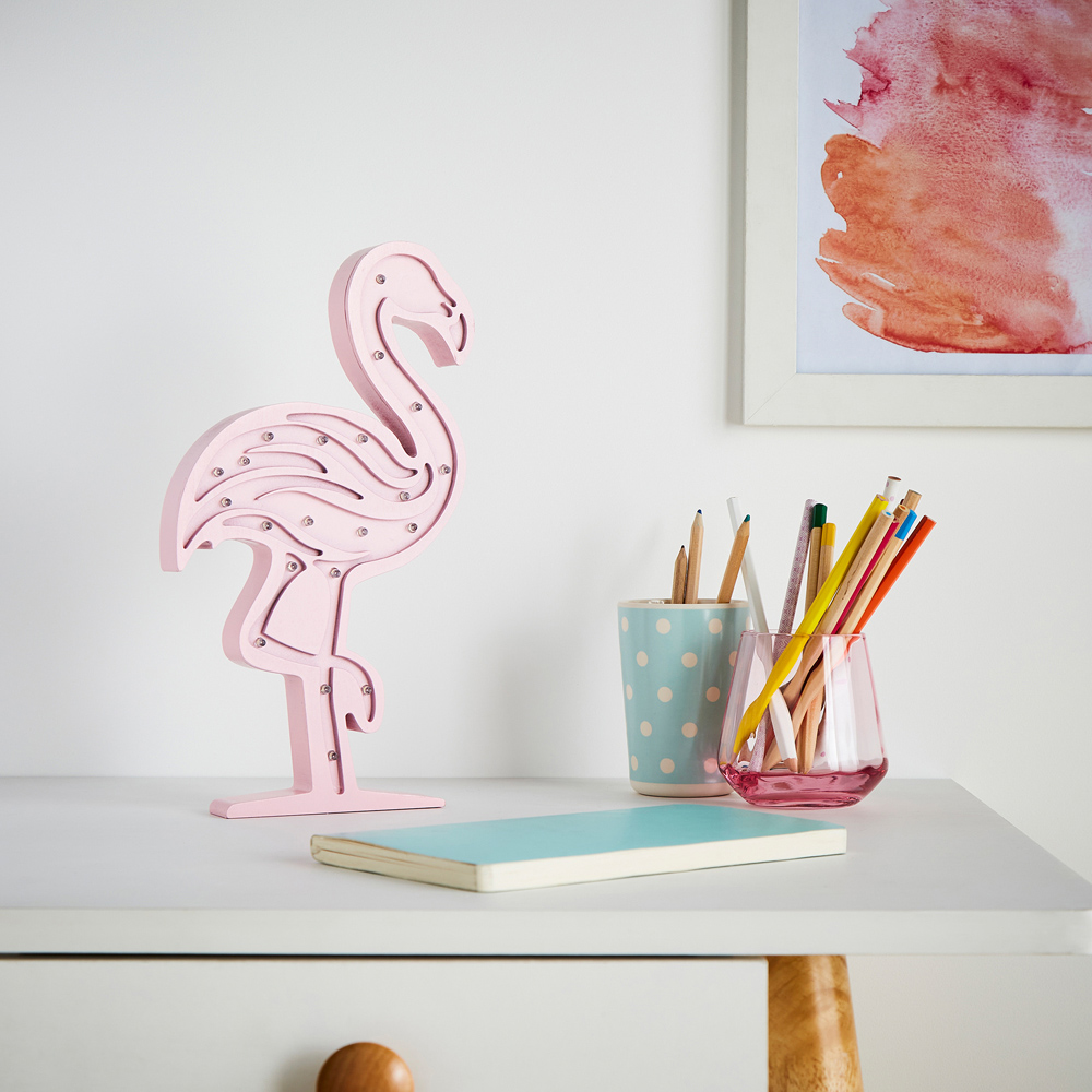 Glow Flamingo Pink LED Table Light Image 5