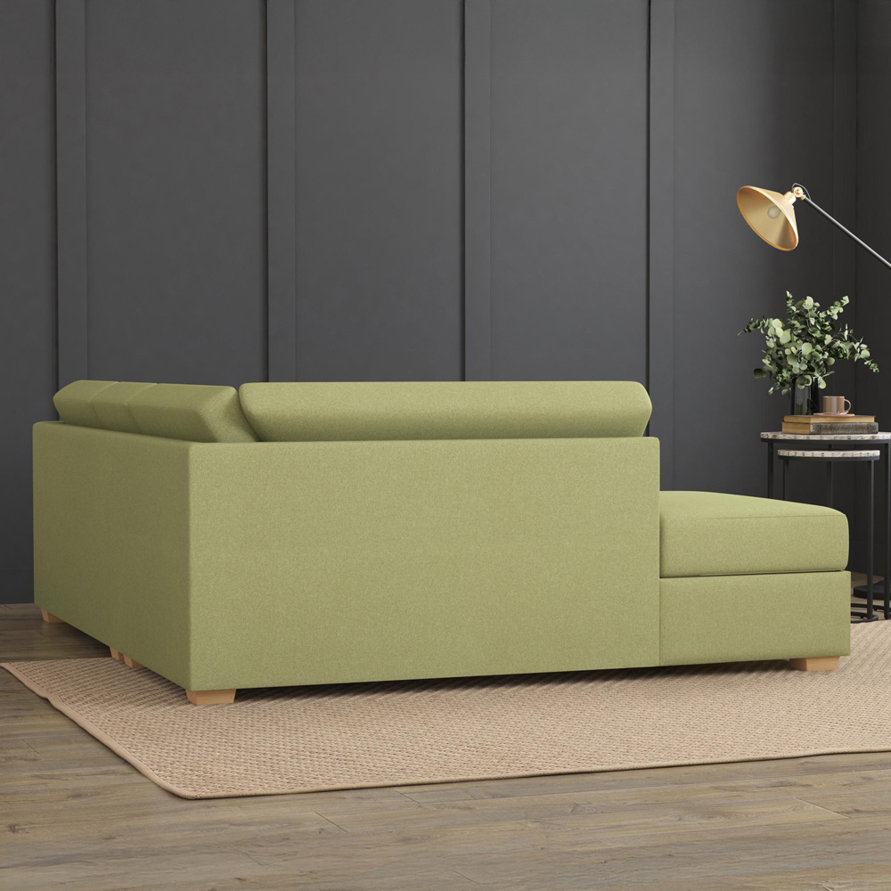 Modo 3 Seater Venice Olive Left Hand Fixed Back L-Shape Corner Sofa Image 8