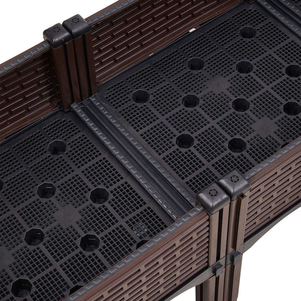 Living and Home Plastic Raised Garden Bed Planter Box 120 x 40 x 33cm Image 4