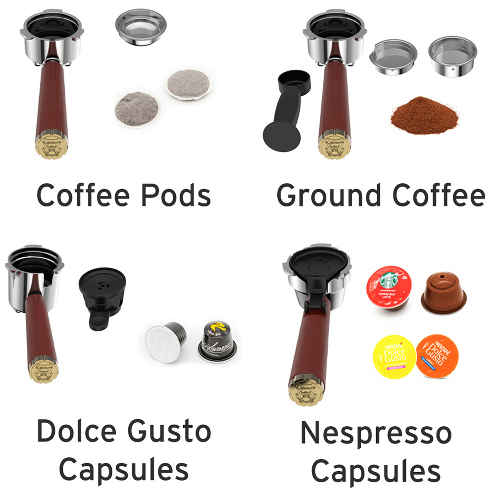 Kaiser Empire Bordeaux Red Espresso Coffee Machine and Toaster Bundle Image 9