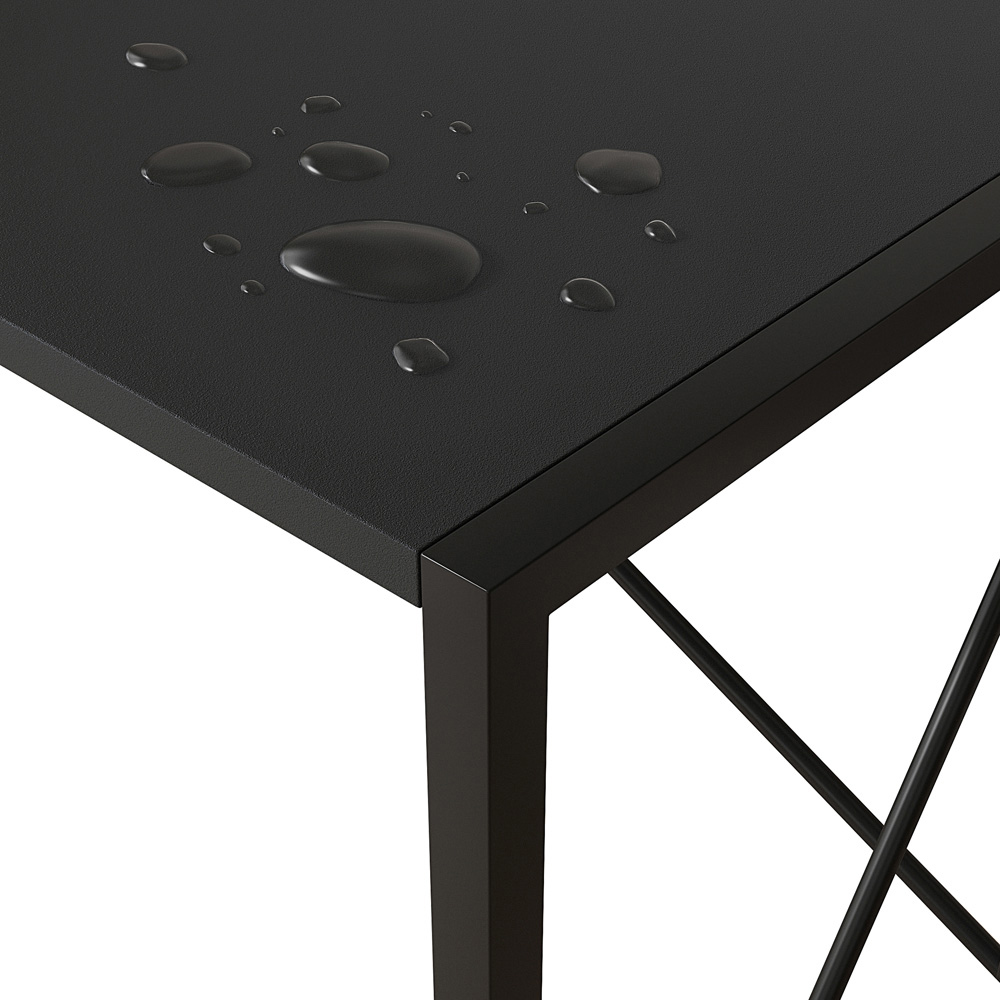 Miami Folding Computer Desk Black Image 4