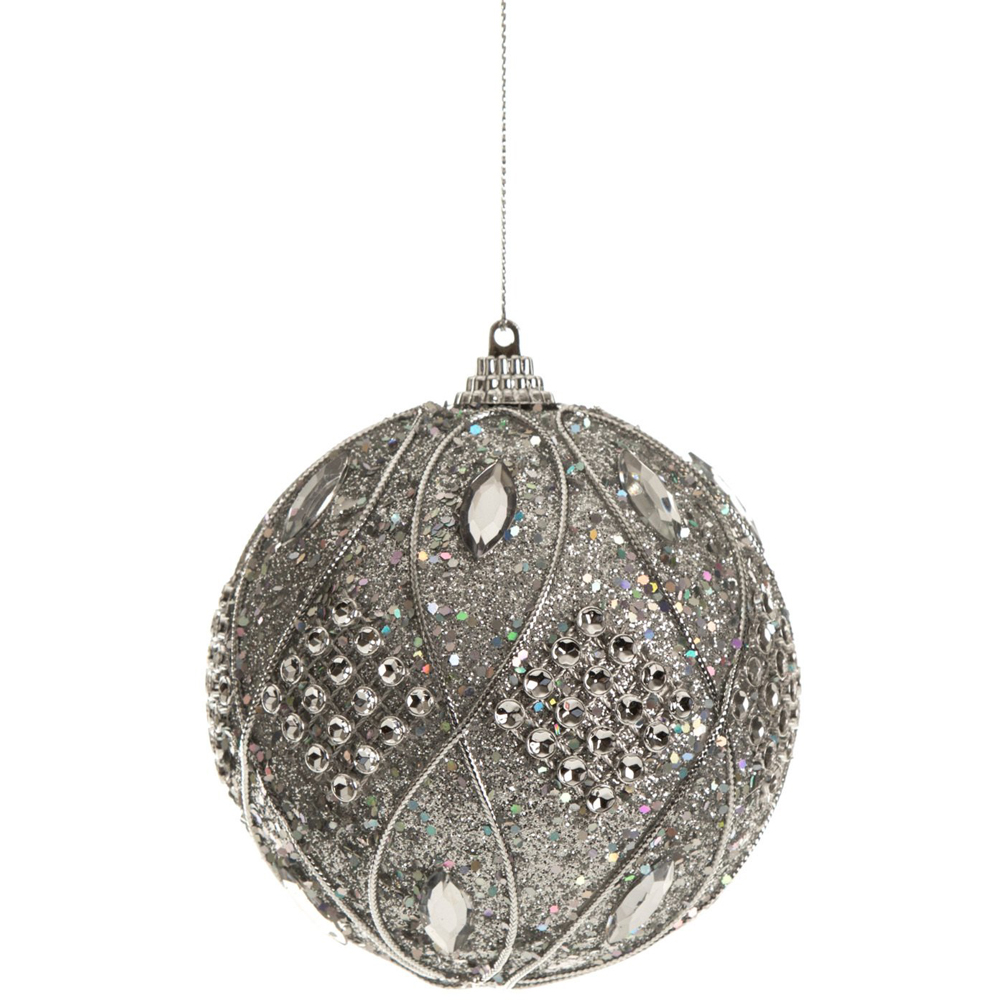 Jewelled Bauble - Silver Image 3