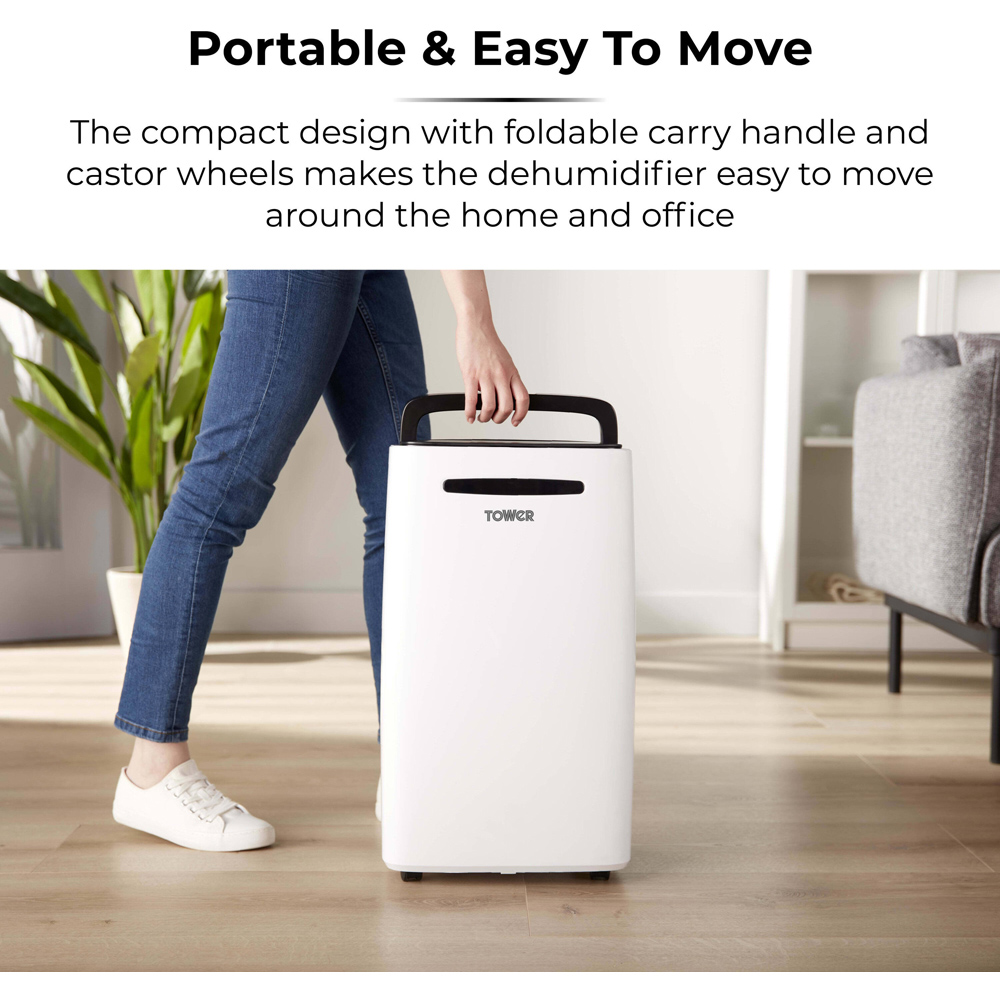 Tower 20L Dehumidifier with 24H Timer and 5.5L Water Tank Image 8