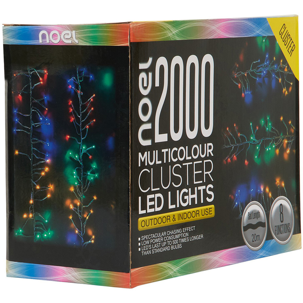 2000 Cluster LED Lights Multicolour - Multicolour Image 2