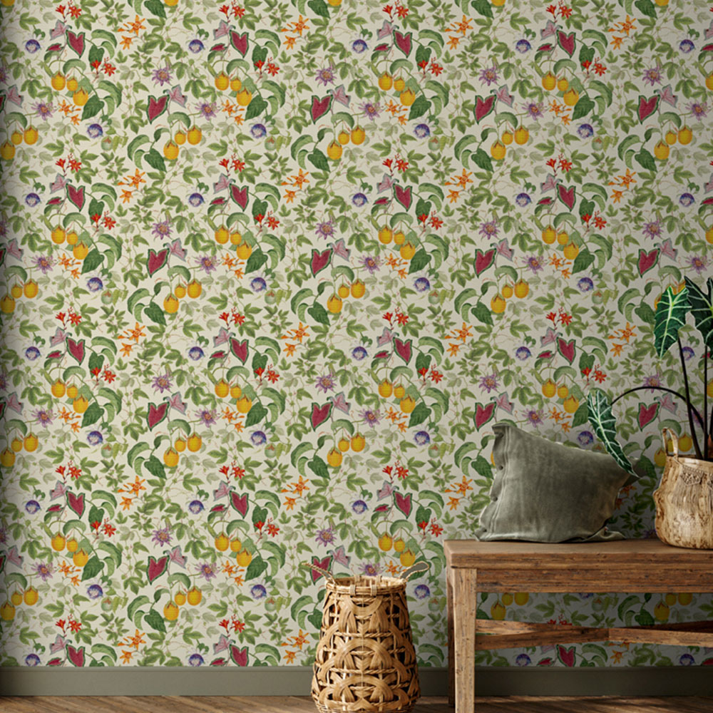 RHS Citrus and Vine Cream Wallpaper Image 3