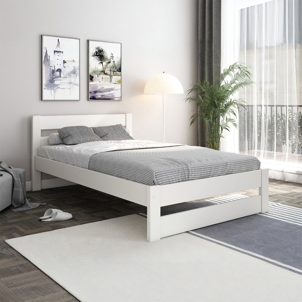 Noomi Tera Small Double White Bed Frame Image 5