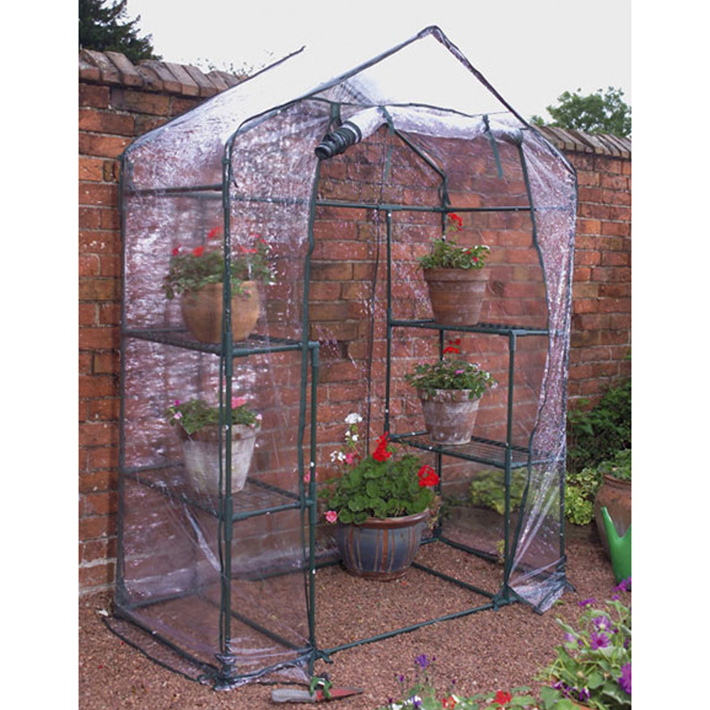 Samuel Alexander 4 Tier Green 2 x 5ft Walk In Garden Greenhouse Image 2