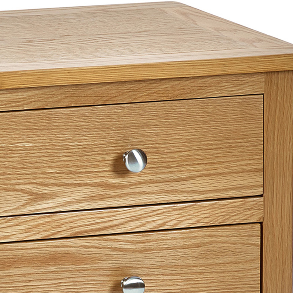 Julian Bowen Mallory 3 Drawer Bedside Table Image 3