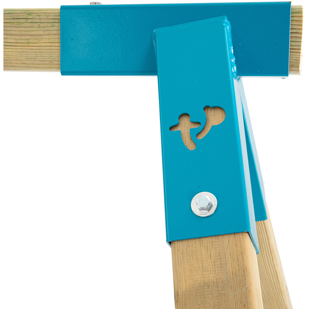 TP Skywood Kids Wooden Climbing Frame with Double Swing and Slide Image 5