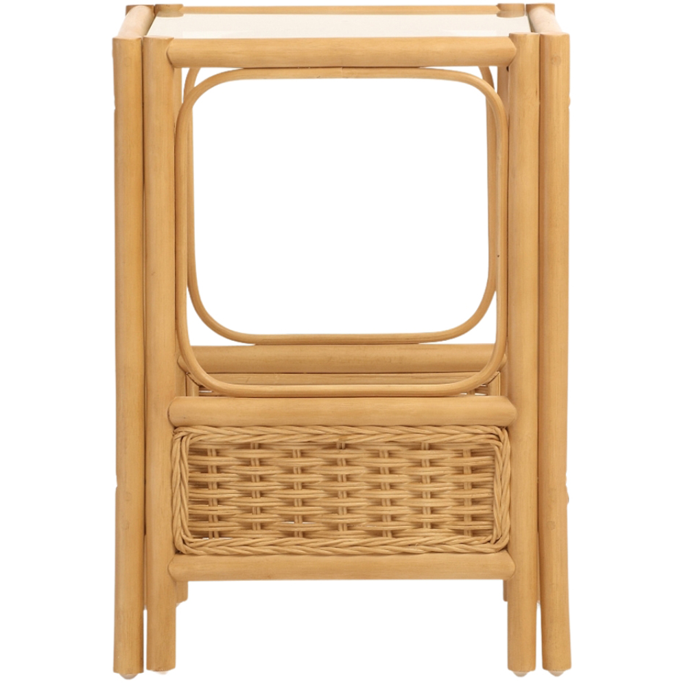 Desser Furniture Vale Light Oak Lamp Table Image 3