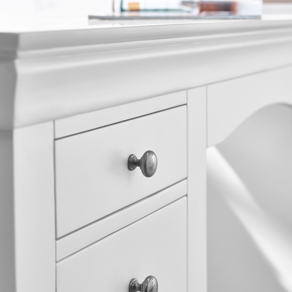 Julian Bowen Clermont Surf White Dressing Table Image 5