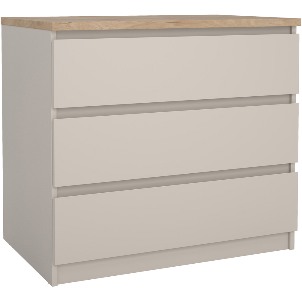 Florence Naia 3 Drawer Cashmere Jackson Hickory Chest of Drawers Image 2