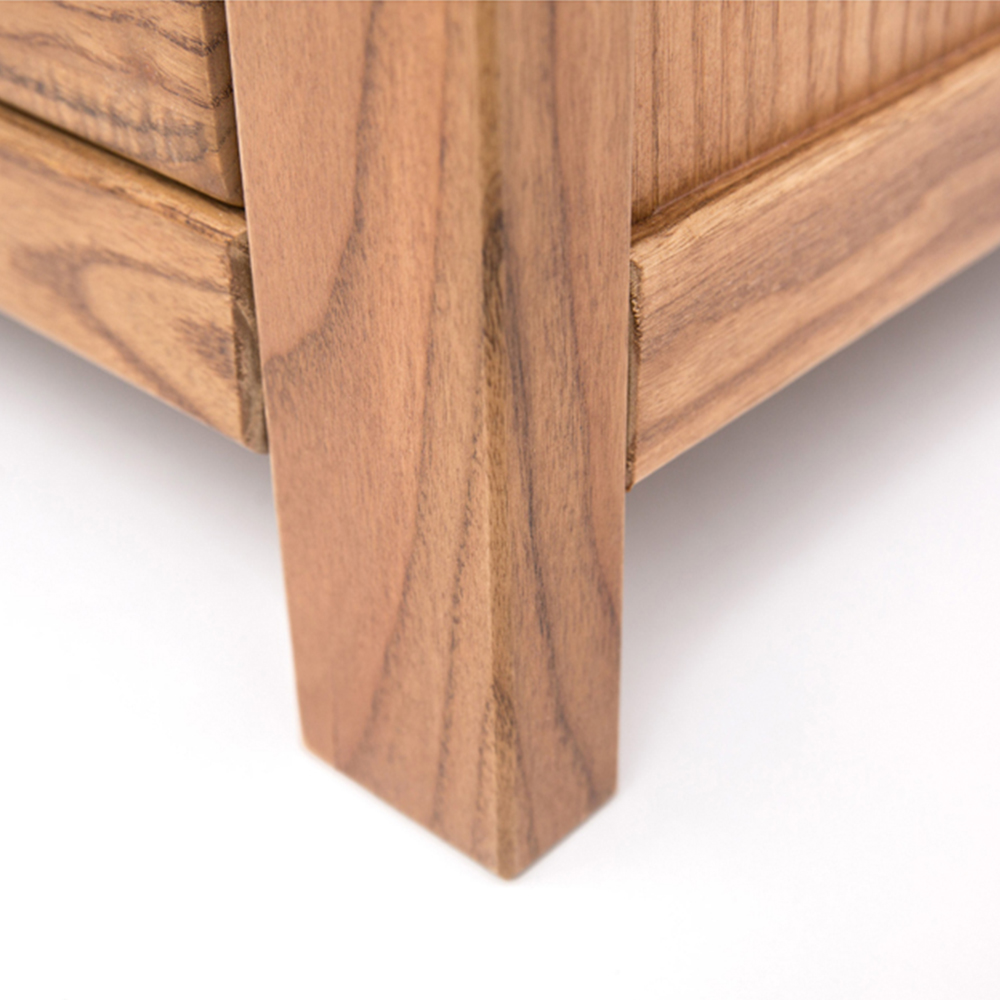 Cabinet Bits Trivento 6 Drawer Brown Wood Knob Chest of Drawers Image 8