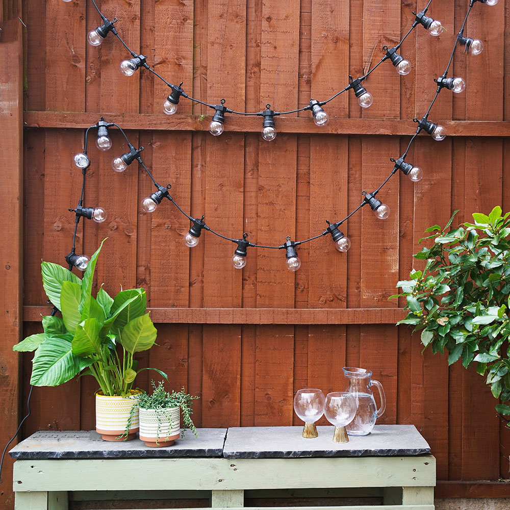 ValueLight Maritta Black Outdoor String Festoon Light Set of 10 Image 7