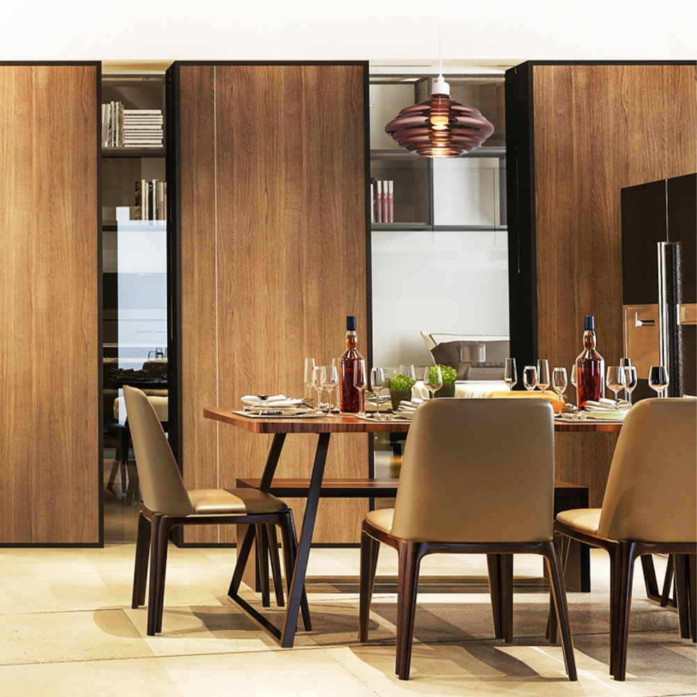 Happy Homewares Copper Plated Ribbed Honeycomb Glass Pendant Light Shade Image 2