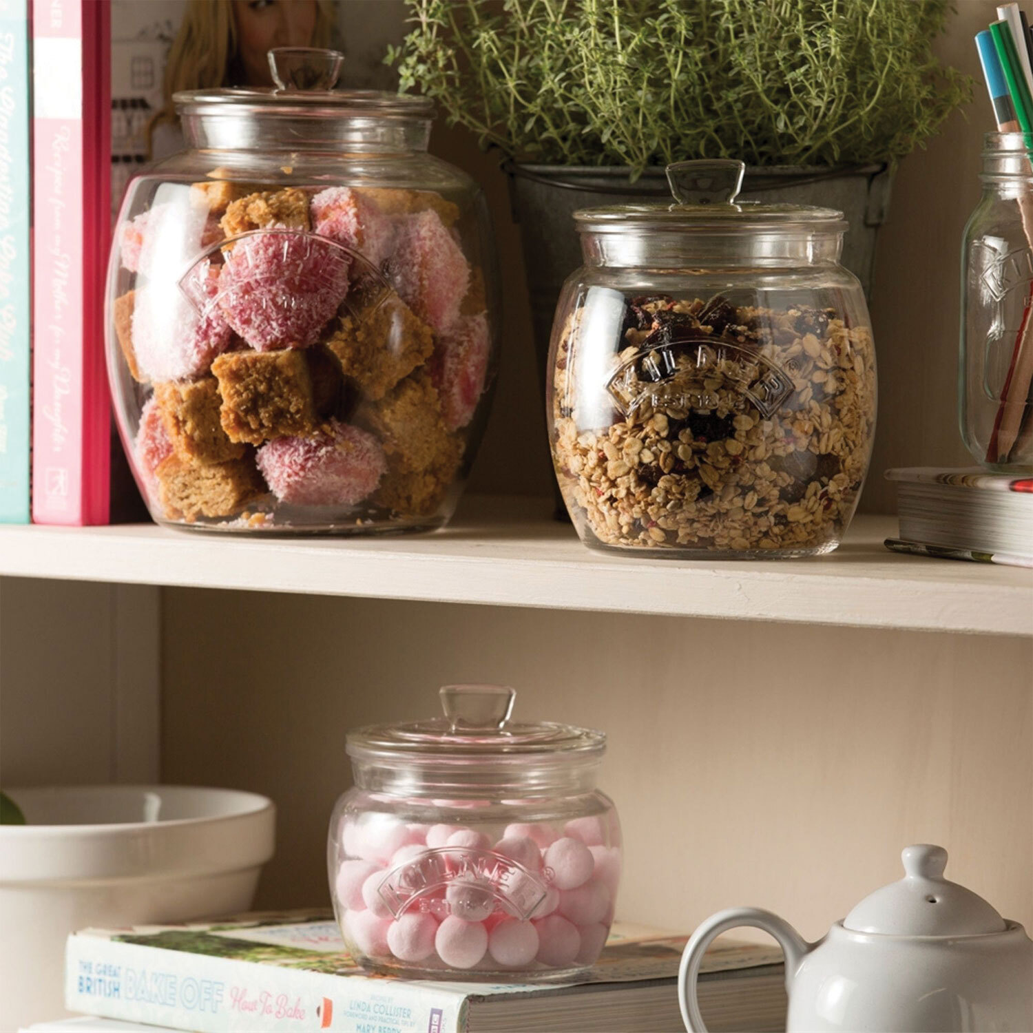 Kilner Universal Clear Push Top Storage Jar Image 2