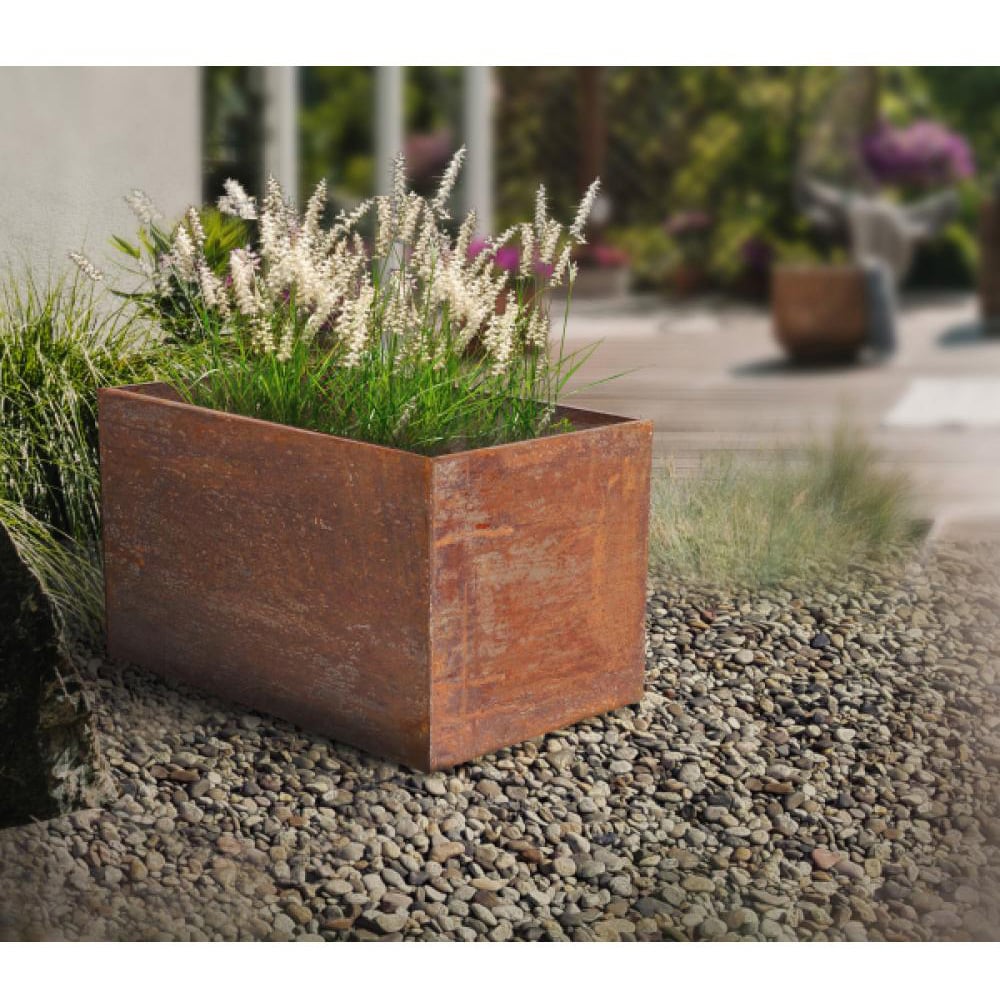 Fallen Fruits Rust Rectangular Planter 78.2 x 38.2cm Image 2