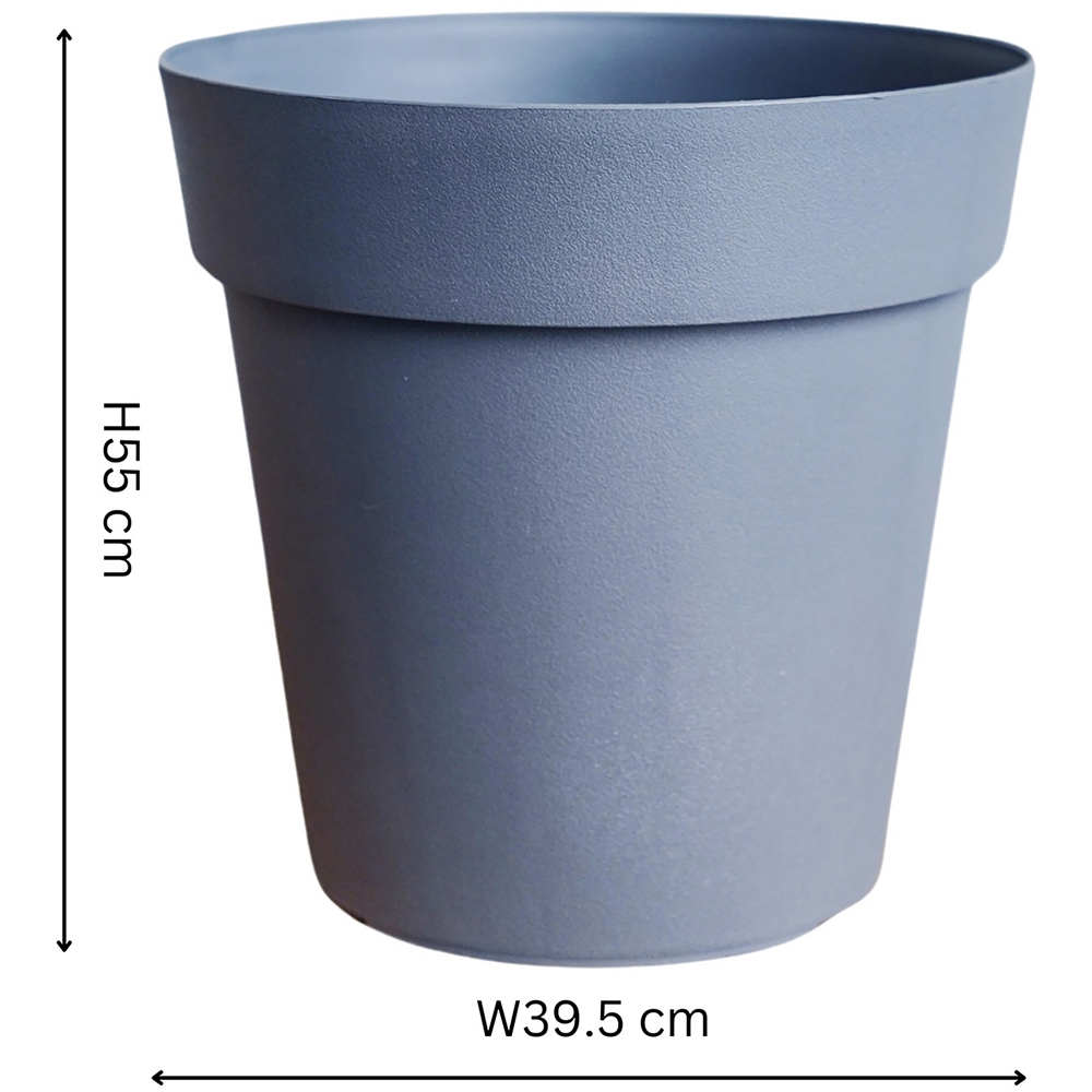 Ivyline Cleo Grey Planter with Wheels 40cm Image 7