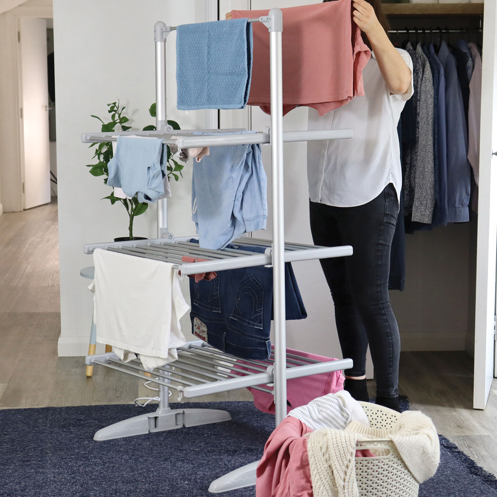 Igenix 3 Tier Heated Clothes Airer Image 9