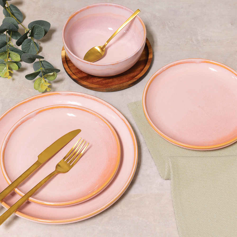 12 Piece Mason Dinner Set Blush - Blush Image 4
