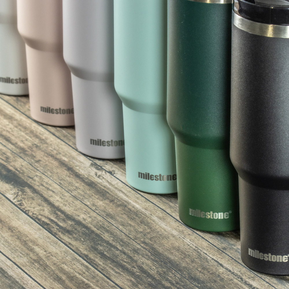 Milestone Camping Pink Insulated Travel Tumbler 1L Image 4