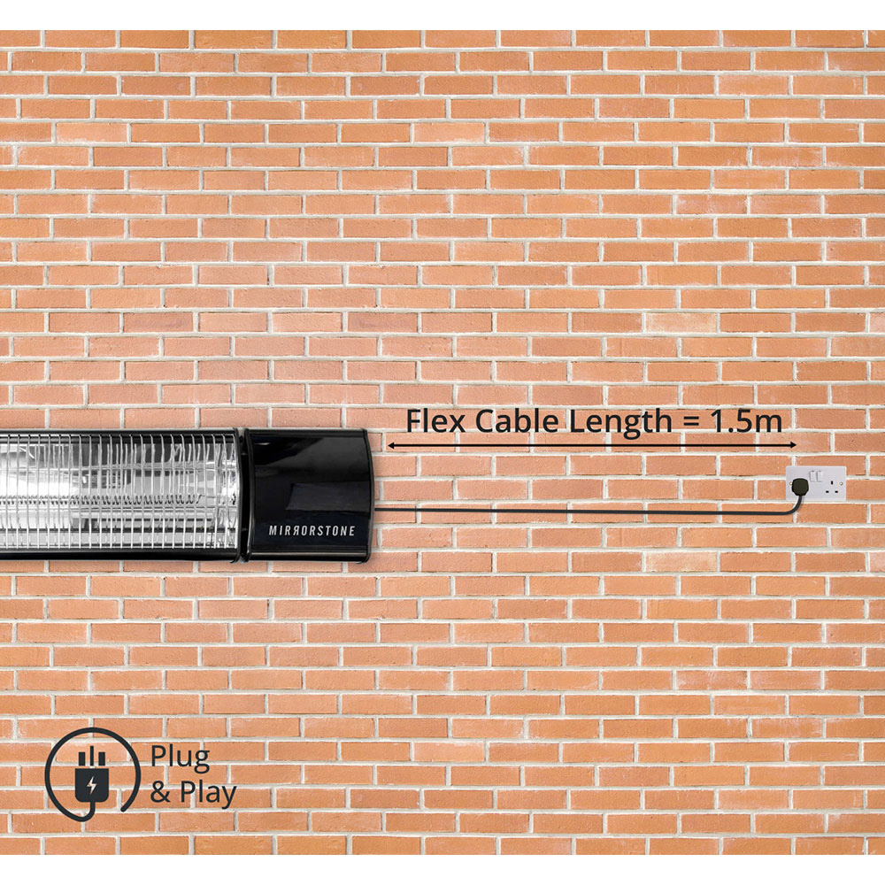 Mirrorstone Athena Infrared Bar Heater 1200W Image 9
