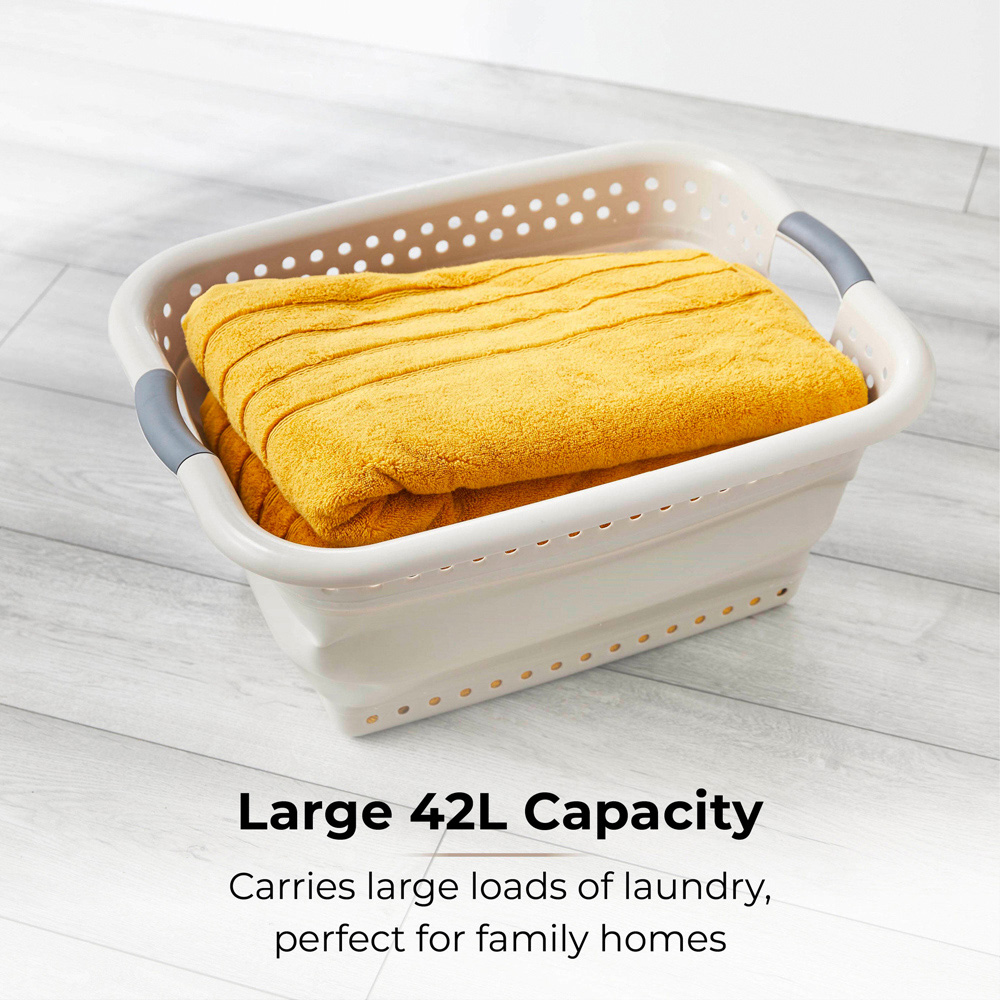 Tower Latte Collapsible Laundry Basket Image 3