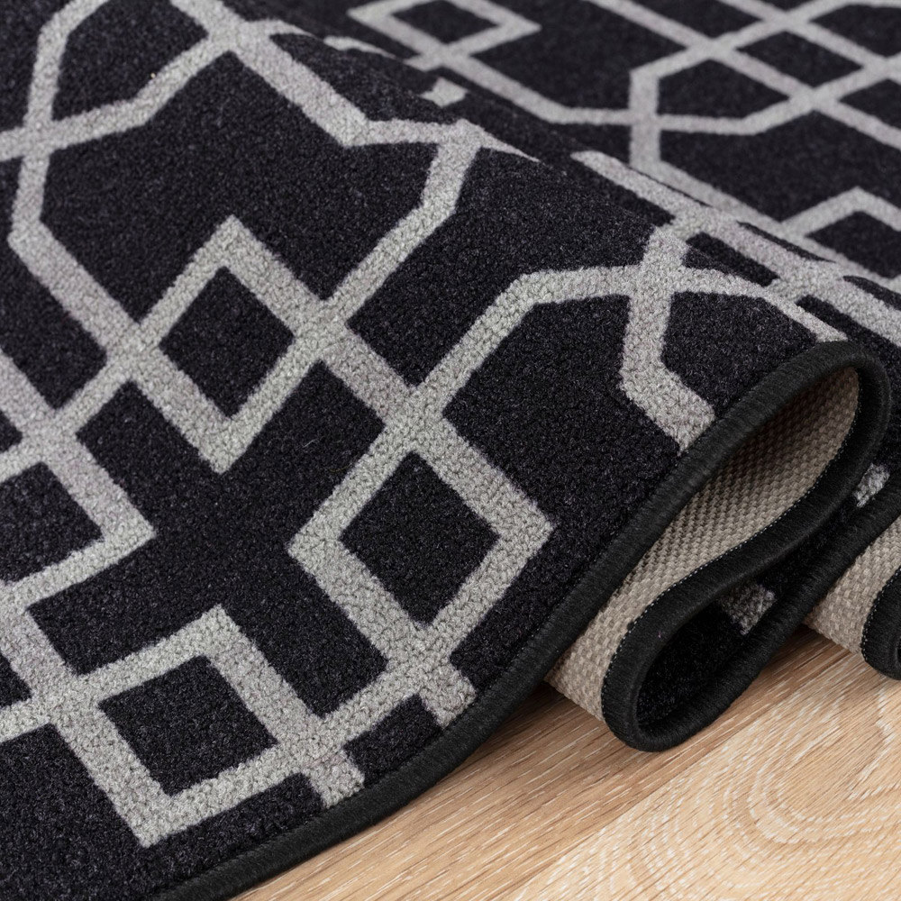Smart Living Siam Black and Grey Gel Back Non-Slip Mat 67 x 120cm Image 3