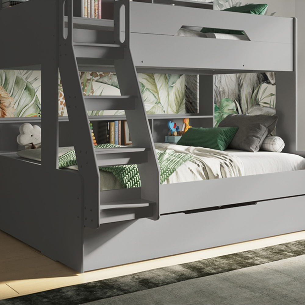 Flair Interstellar Triple Grey Bunk Bed Image 3