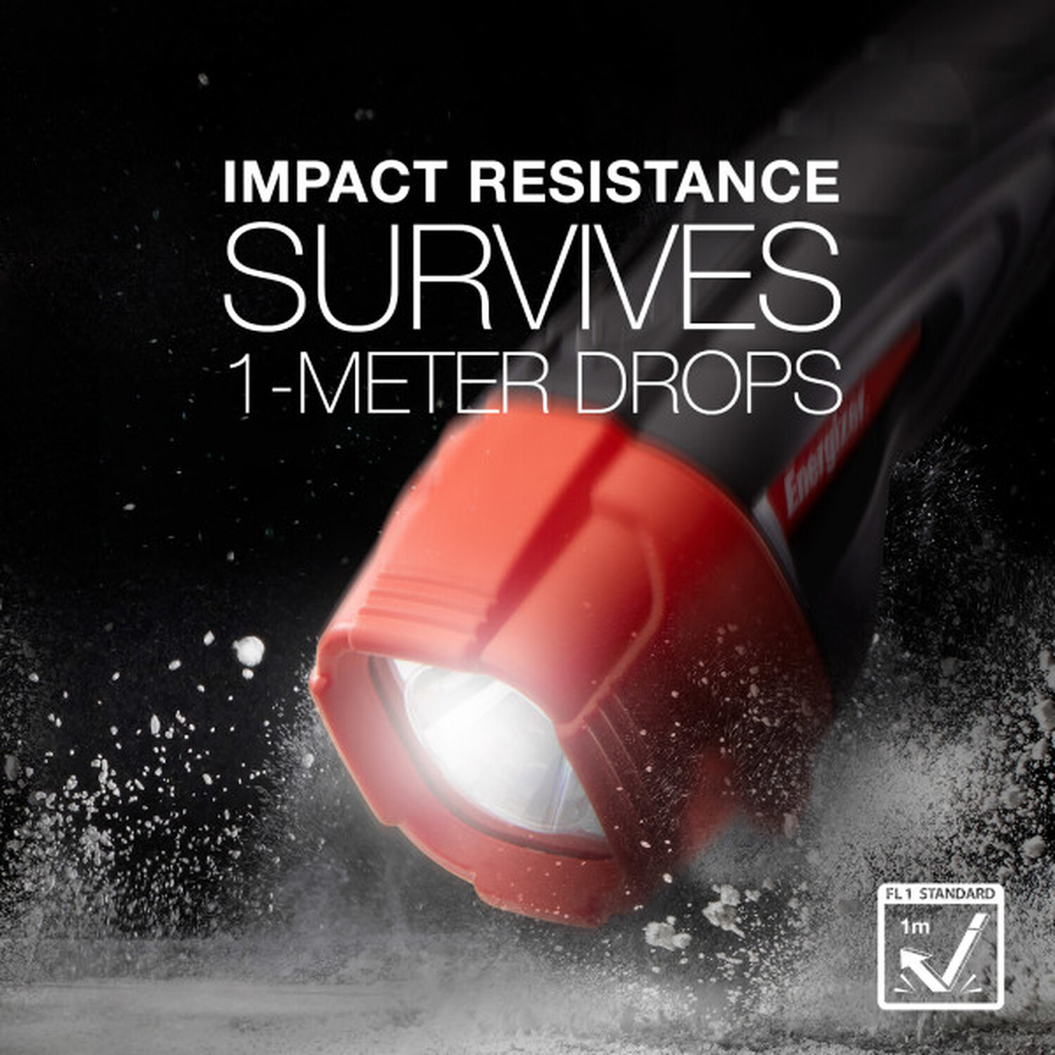 Energizer LED Impact Rubber Torch Red Image 6