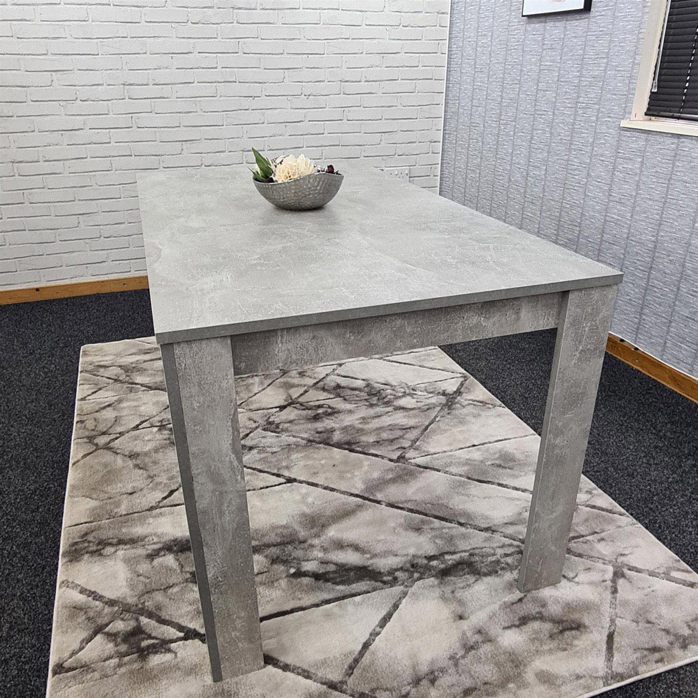 Portland 6 Seater Grey Wood Dining Table Image 6