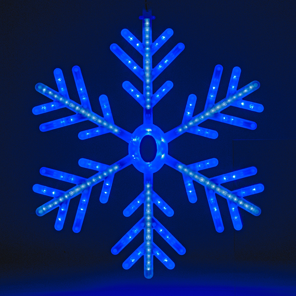 The Christmas Workshop Blue and White LED Snowflake Window Light Image 4