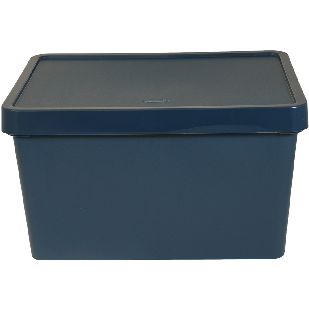 Matte Large Storage Box Navy Image 3