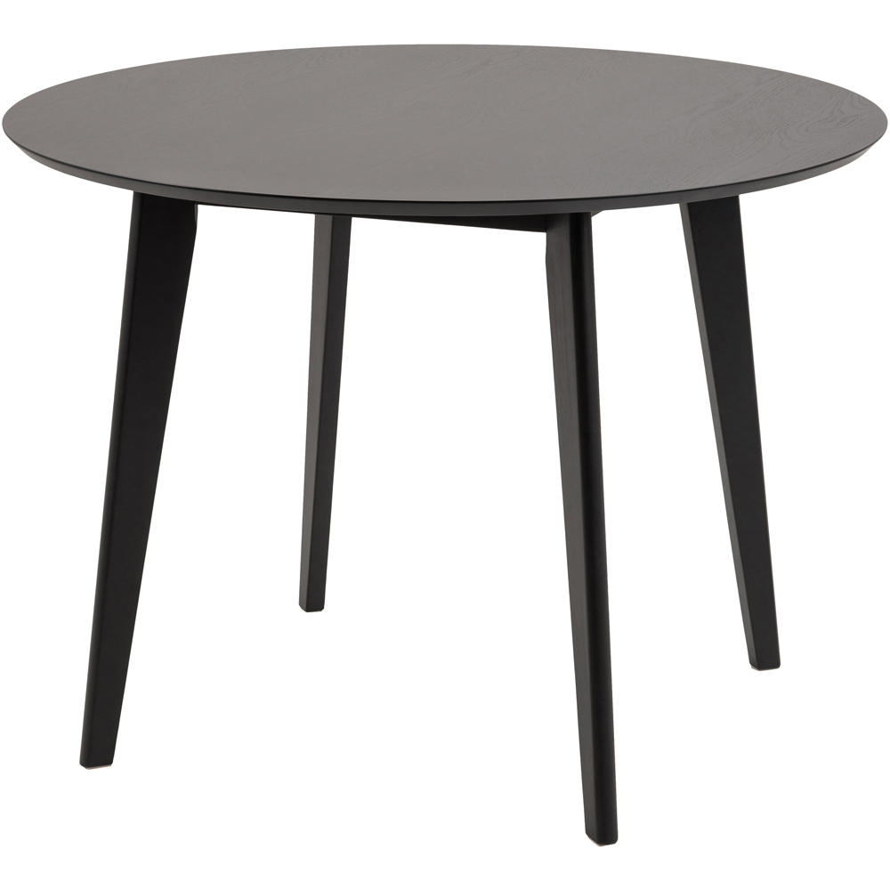 Florence Roxby 4 Seater Round Dining Table Set Black Image 2
