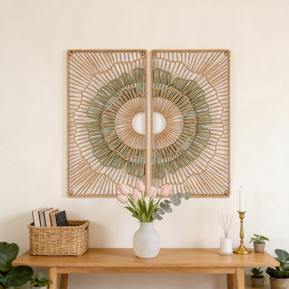 Organic Petal Panel Wall Art Natural Image 5